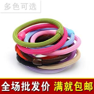  韩国原单发饰品百搭款高弹力糖果色发圈儿童发绳皮筋饰品厂家批发