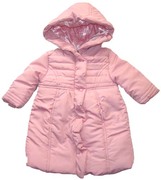 乐天baby*1-2岁女童粉红，梭织中厚长款棉衣棉袄外套