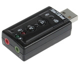 五钻冲冠 7.1声道 环绕立体声迷你3D USB声卡 CM119芯片 完美版