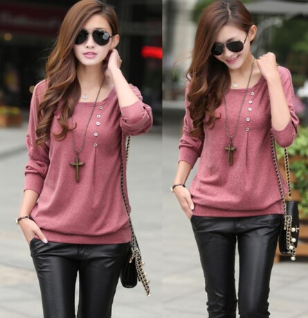 2013长袖<em>t恤</em>女版新款秋衣<em>女装韩版</em>衣服大码女