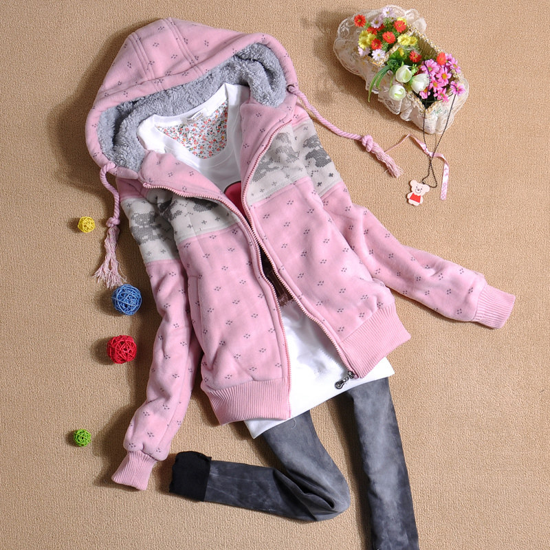 <span class=H>阿依莲</span>正品2011冬装新款女装棉衣外套短款学生装连帽长袖春装外套