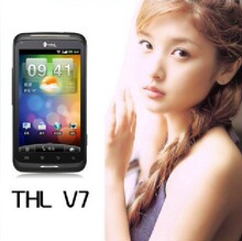 包邮送原电+原套！官方授权THL V7电容屏/联通3g智能手机安卓2.35