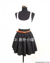 赫本风欧美复古短裙vivi lena 高腰A字半身裙蓬蓬裙