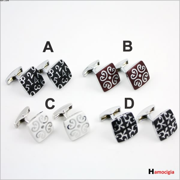 fashion Boutique black Retro Enamel decorative pattern Mens Cufflinks French shirt Cufflinks Sleeve nail Cuffin the Accessories/Leather belt/Hat/Muffler , Cufflink category - from Buy2taobao.com to provide professional Taobao agent buy service