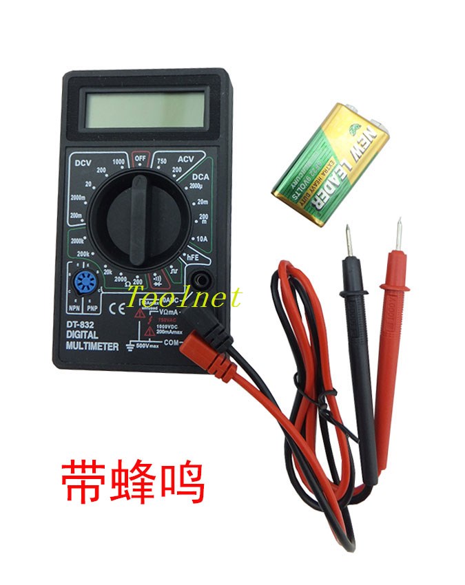 數字萬用表 數顯萬能表 測電壓 電流電阻二極管 DT830B/832 蜂鳴在類目 五金/工具, 儀器儀表, 萬用表中 - 來自Buy2taobao.com提供專業的淘寶代購服務
