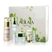 正品 AGLAIA 雅格丽白 化妆品 白茶净颜美白 套盒 套装5件