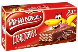 【天猫超市】雀巢脆脆鲨巧克力味夹心威化饼干20g*24条