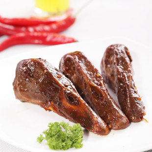  湖北 武汉 特产 好吃的零食品小吃  周黑鸭卤味鸭头 258克