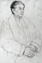 线描人物画 代画素描 人物肖像画定制 素描半身像