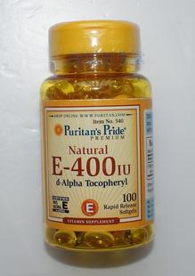  维生素E软胶囊 美白抗氧化皮肤保养400IU100粒Puritan's Pride