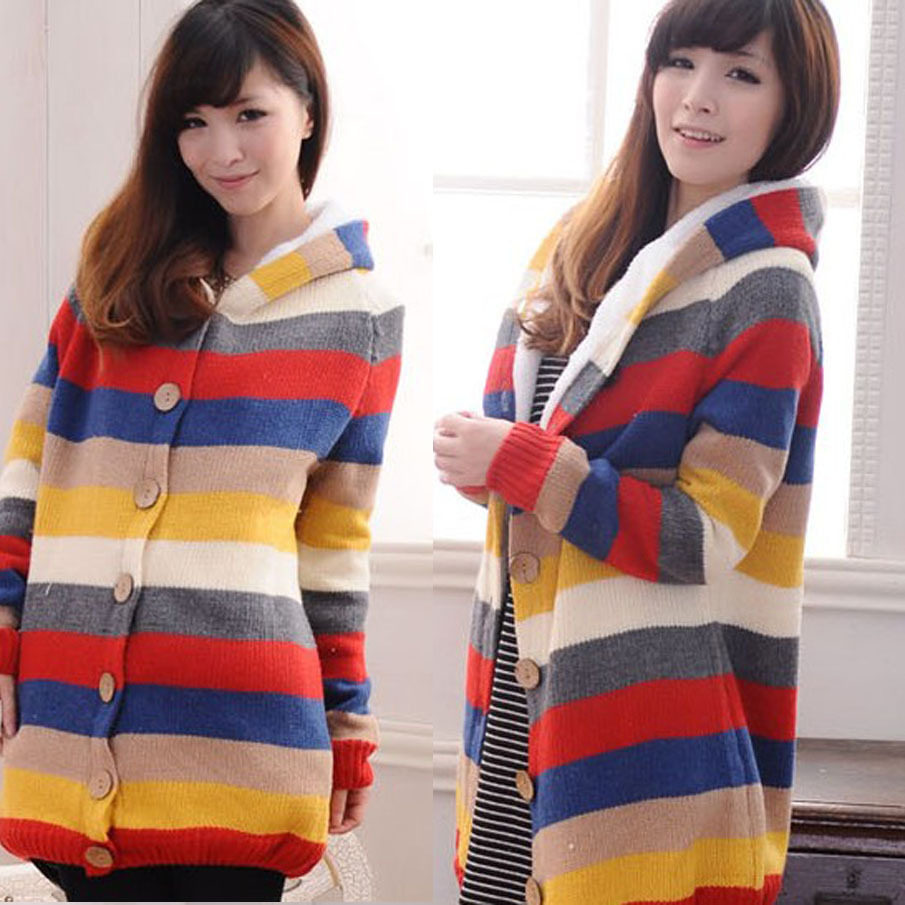 【多图】<em>秋冬</em>加绒<em>加厚</em>中<em>长款毛衣</em>外套 - <em>秋冬</em>加