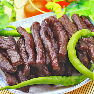  内蒙古通辽特产 草原旭日 188g行军粮手撕风干牛肉干特价 4袋包邮