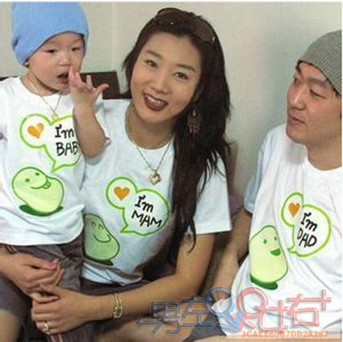 <em>童装</em>/童鞋/孕妇装亲子装韩国<em>男左女右</em>亲子装8