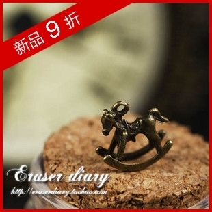  DIY饰品材料配件 复古 15*15mm 摇摆木马