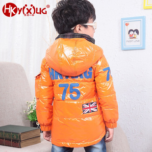  儿童羽绒服短款男童羽绒服反季童装正品清仓亮面白鸭绒YX12YR681