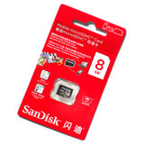 闪迪SanDisk 8GTF Class4 MicroSD手机内存卡HTC 小米 TF 8G