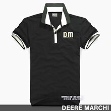 【5折】DEERE MARCHI镶嵌纯棉翻领弹性男士短袖polo衫 ZO-009