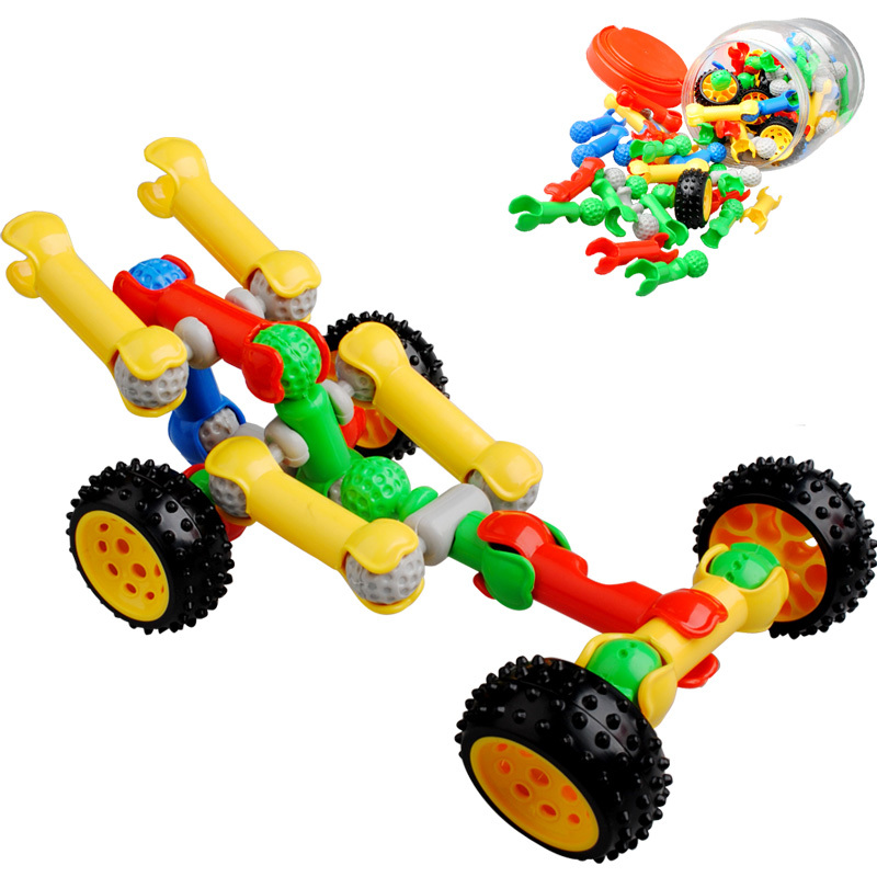 潜力智力拼装赛车...