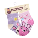 外贸尾单KIDS SOCKS男女宝宝松口棉袜 春秋婴儿袜子 颜色随机小兔