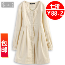 【木仙生】秋冬新品7折 修身 韩版风衣 纯棉公主范 女外套208#