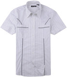 专柜正品<span class=H>JACK</span> JONES 杰克琼斯2010新款男士纯棉短袖衬衫8204109