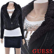jaicee正品代购]Guess专柜女士短夹克外套黑色2011<span class=H>秋冬</span>YB7D3852