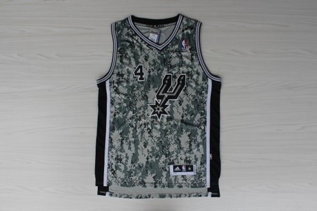NBA圣安东尼奥马刺队 4号 格林 迷彩新款球衣