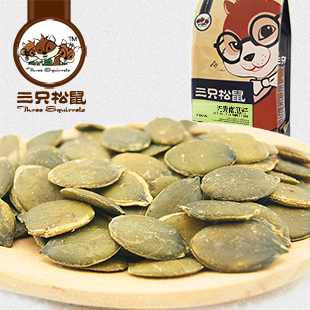  【三只松鼠_无壳南瓜子】零食干果炒货南瓜子仁特级新货165g FH1