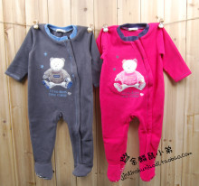 【GOLDEN-J】 absorba原单大码厚摇粒绒 长袖包脚 连体衣 婴儿服