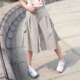 实拍百搭女装 休闲热卖背带二穿裙子裤子 KS986663 浅灰