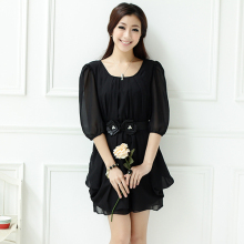 2012春夏装新品连衣裙夏季新款女韩版女装大码连衣裙雪纺裙