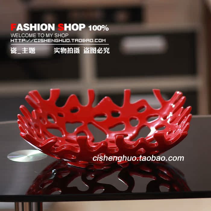 Creative home ceramics Fruit plate Hollow gules white Fruit plate Fruits Basket Leach basket snacks Storagein the Tableware , Tableware , Fruit bowl/Fruit plate/Hamper category - from Buy2taobao.com to provide professional Taobao agent buy service