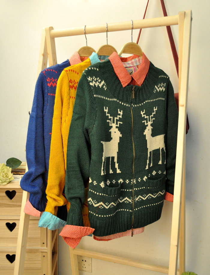 【图】<em>圣诞小鹿</em>雪花<em>毛衣</em>价格 <em>圣诞小鹿</em>雪花毛