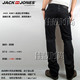 原单正品JACK JONES专柜休闲裤－黑色1587款