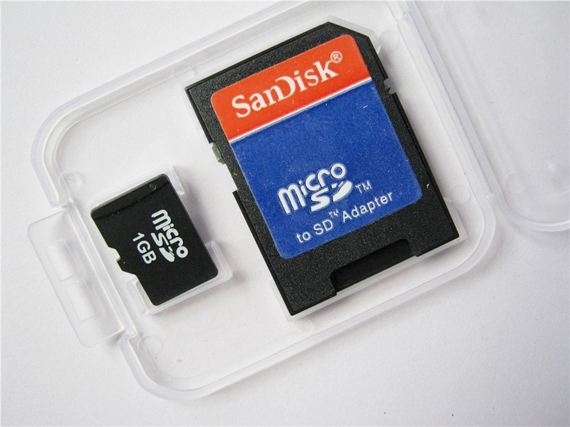 批发 全新 TF/micro sd 1G 1g 内存卡 手机卡 带SD卡托/适配器