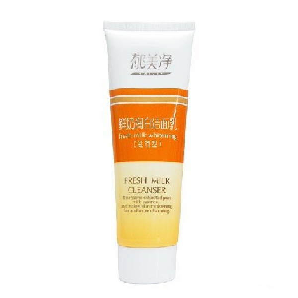 郁美净 鲜奶润白洁面乳 (滋润型) 洗面奶 保湿 滋润 无泡沫 120g