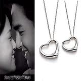 Tiffany蒂凡尼/不满包退/情侣心扉吊坠项链 刻字收费