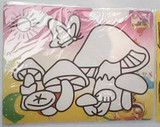 冲4钻 特大号彩色儿童沙画批发/金粉画水彩画 砂画20.5&times;27.7