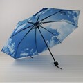 俏江南最新创意 三折蓝天白云伞 天空伞 晴雨伞 公主伞