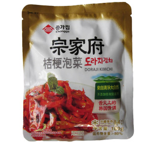  韩国美食 正宗韩国宗家府泡菜 桔梗泡菜 100g 北京满98元包邮
