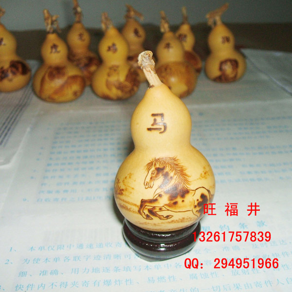 车载挂件出入平安烙画葫芦