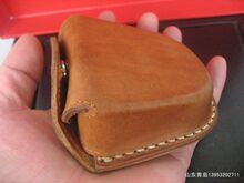 纯牛皮手工缝制68年制风镜盒腰包（保真包老）全品收藏！
