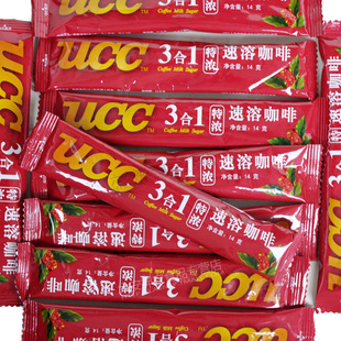  ucc 特浓咖啡【新】14克/条 3合1速溶咖啡 蕴含卡布奇诺风味