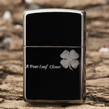 原装正品<span class=H>zippo</span>打火机<span class=H>zippo</span>正版 黑冰四叶草 2011 专柜限量版zppo