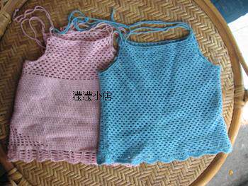 儿童<em>毛衣</em>,纯<em>手工编织</em>的弹力棉小吊带(2件15元