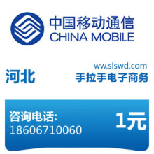 河北移动1元充值 (182、147号码段不能充) 闪电手机充值