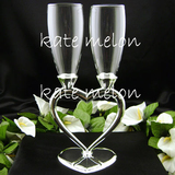 katemelon婚庆用品 婚礼用品 结婚礼物 新人对杯 香槟杯 热销