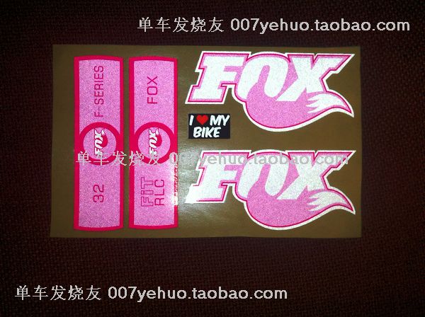 清仓甩卖粉红色 fox F100 f80 RLC前叉贴纸 轮组贴纸 反光版|msdalam kategori Bike/Berbasikal Equipment/Parts, Bike/peralatan basikal, pelekat basikal/pelekat reflektif - dari Buy2taobao.com untuk memberikan perkhidmatan ejen Taobao profesional membeli