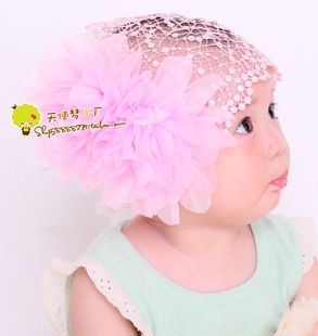  韩版宝宝发带 婴儿童发带 花朵手工 花童礼服配饰 蝴蝶结