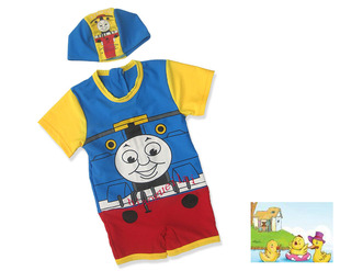 优质泳衣★外贸卡通儿童游泳衣 连体 泳装 沙滩